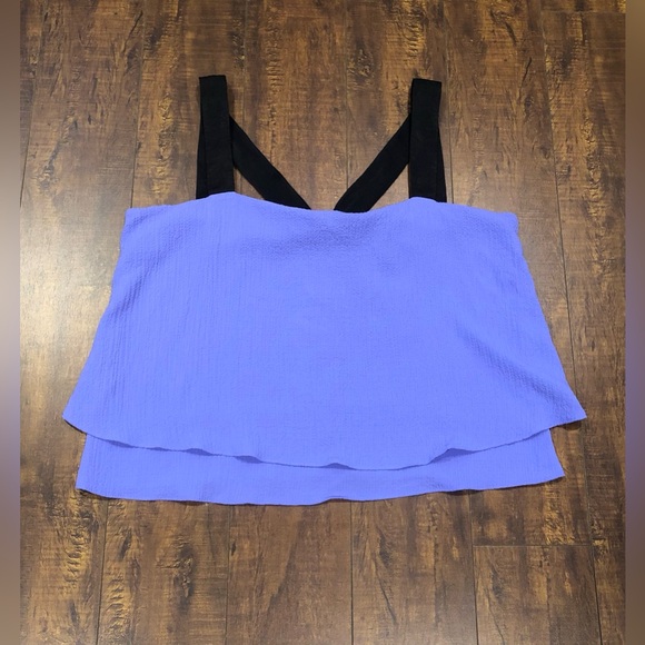 Womens DKNY Fold-Over Tank Pullover Top XL - Picture 3 of 5